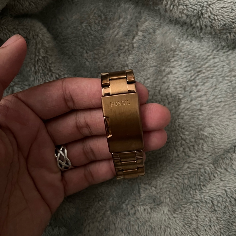 Fossil | Riley Rose Gold Colored Stainless Steel Watch - Picture 4 of 6